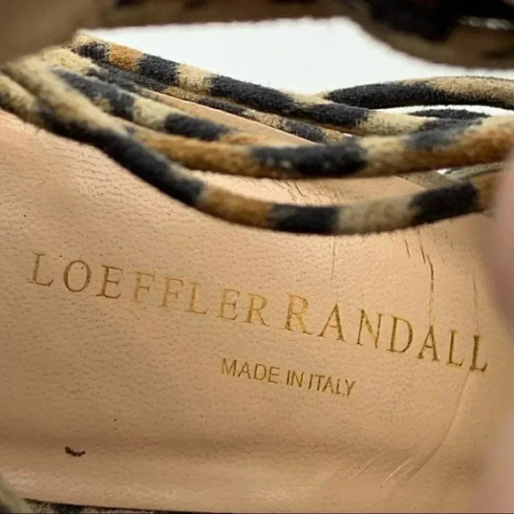 Loeffler Randall heels size 8 brown suede Cheetah - Picture 9 of 11